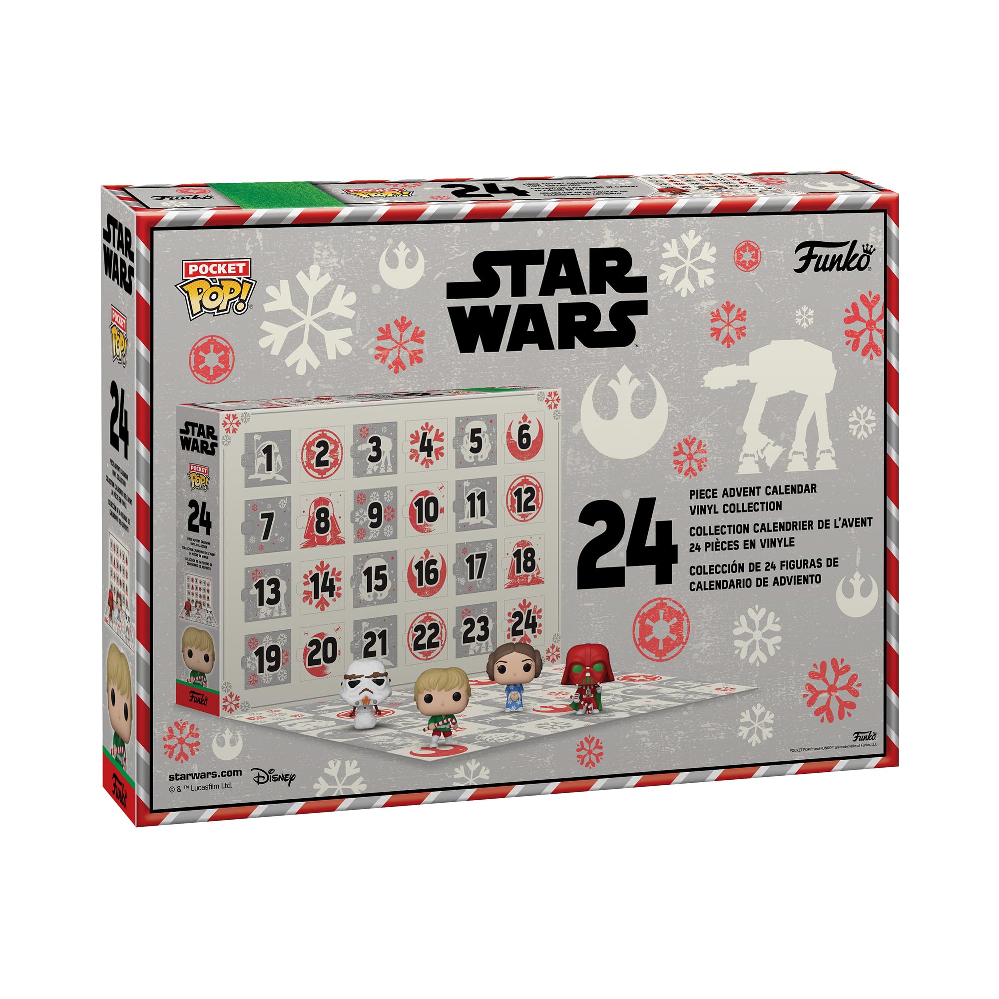 Funko Calendario de Adviento Star Wars - 24 Figuras Sorpresa de Vinilo - Colección Exclusiva con Darth Vader - Regalo Navidad para Niños y Fans Funko Calendario de Adviento Star Wars - 24 Figuras Sorpresa de Vinilo - Colección Exclusiva con Darth Vader - Regalo Navidad para Niños y Fans
